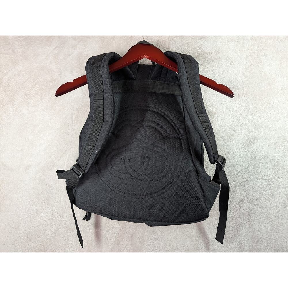 90s Y2K Vintage Stussy Black Backpack Clam Shell Skatewear Skate Unique - Picture 5 of 12